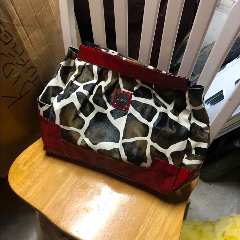 Miche shell for larger bag!  Brown, white and red.  Authentic Miche
